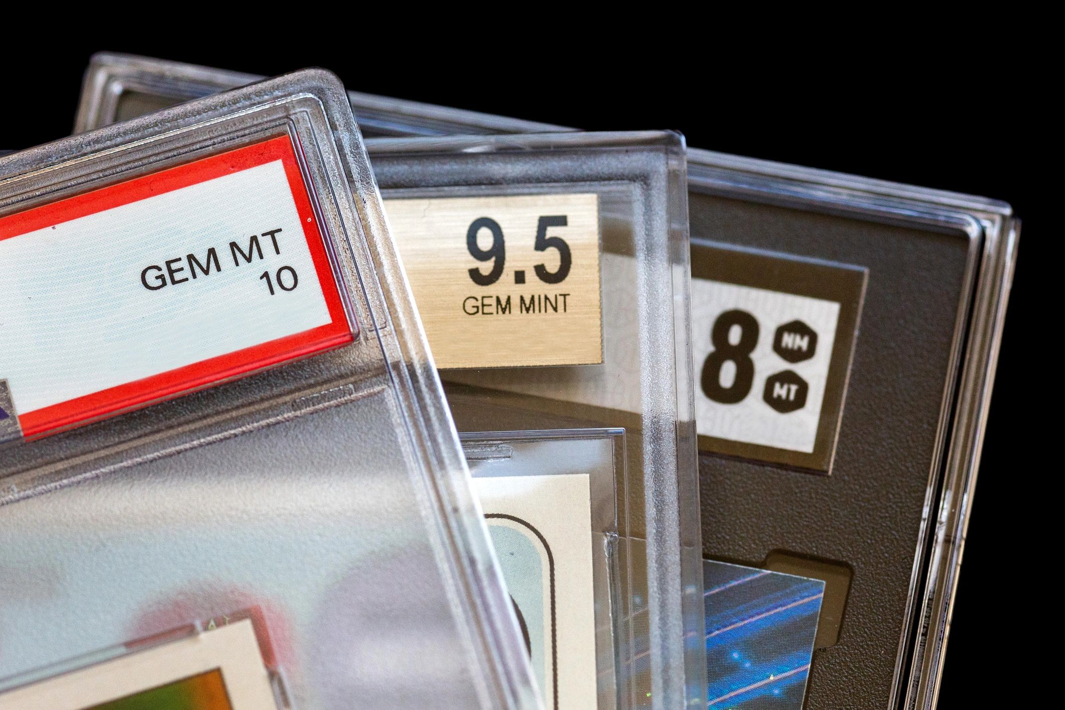 collectible trading cards display